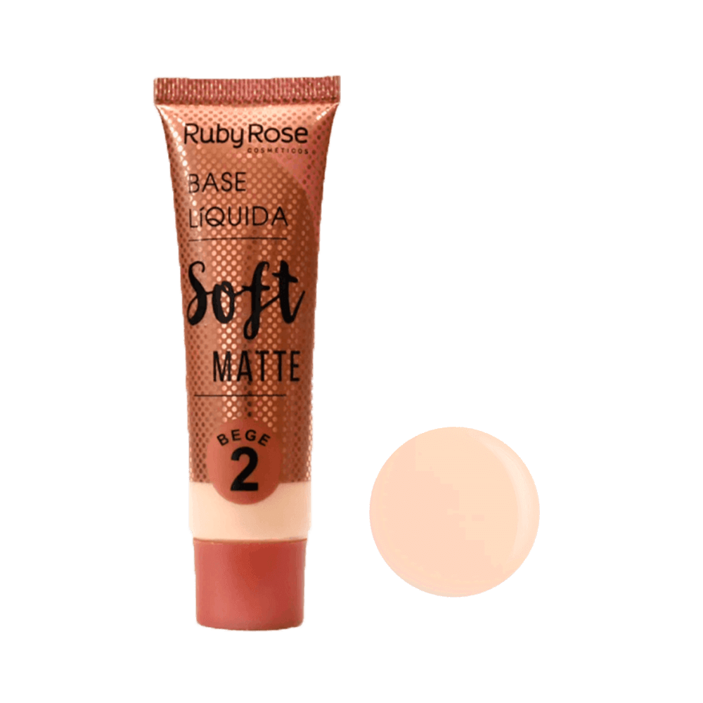 Base Líquida Ruby Rose Soft Matte Bege 2 29ml