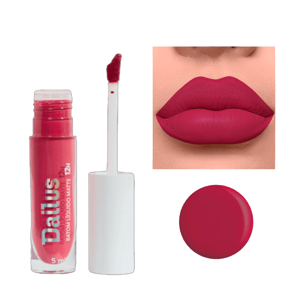 Batom Líquido Dailus Matte 12h Magenta