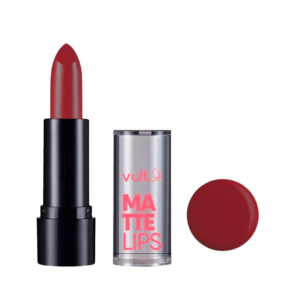 Batom Matte Lips Vult Marsala