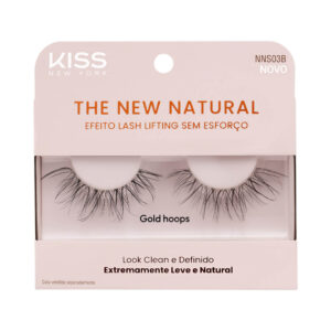 Cílios Postiços Kiss New York The New Natural Gold Hoops