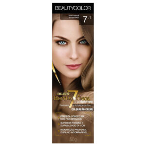 Tinta Beauty Color 7.1 Louro Natural Acinzentado