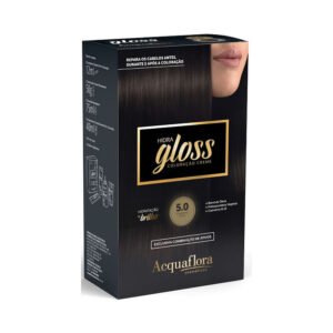 Coloração Acquaflora Hidra Gloss 5.0 Castanho Claro