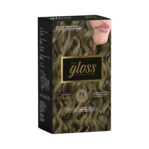 Coloração Acquaflora Hidra Gloss 7.1 Louro Natural Acinzentado Intenso