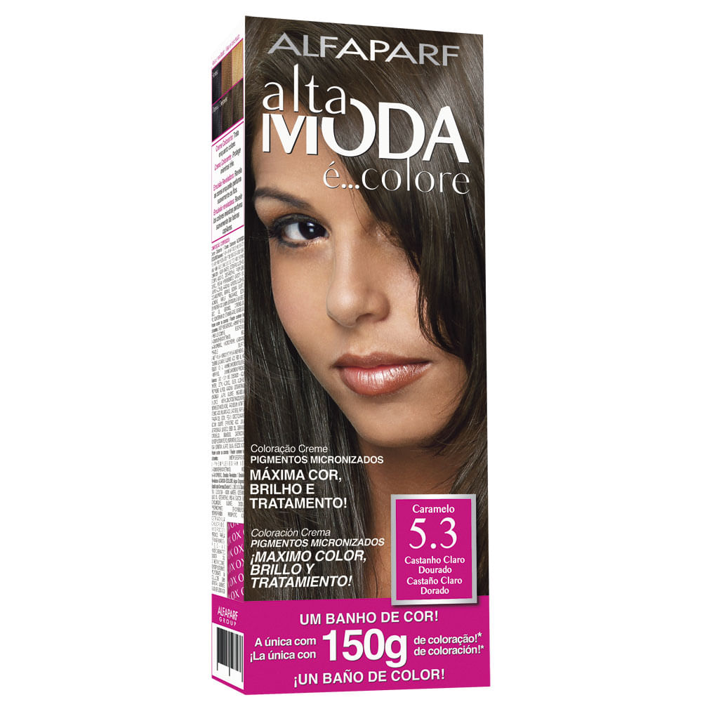 Coloração Altamoda Kit 5.3 Castanho Claro Dourado