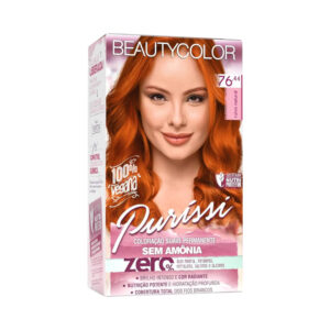 Coloração Beauty Color Purissi Sem Amônia 76.44 Ruivo Natural