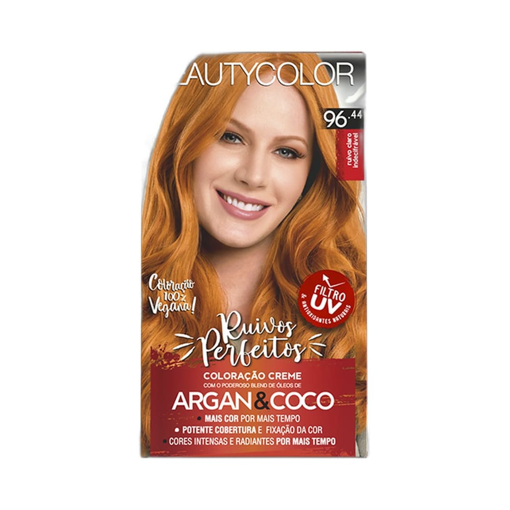 Coloração Beauty Color Ruivos Perfeitos 96.44 Ruivo Claro Indecifrável