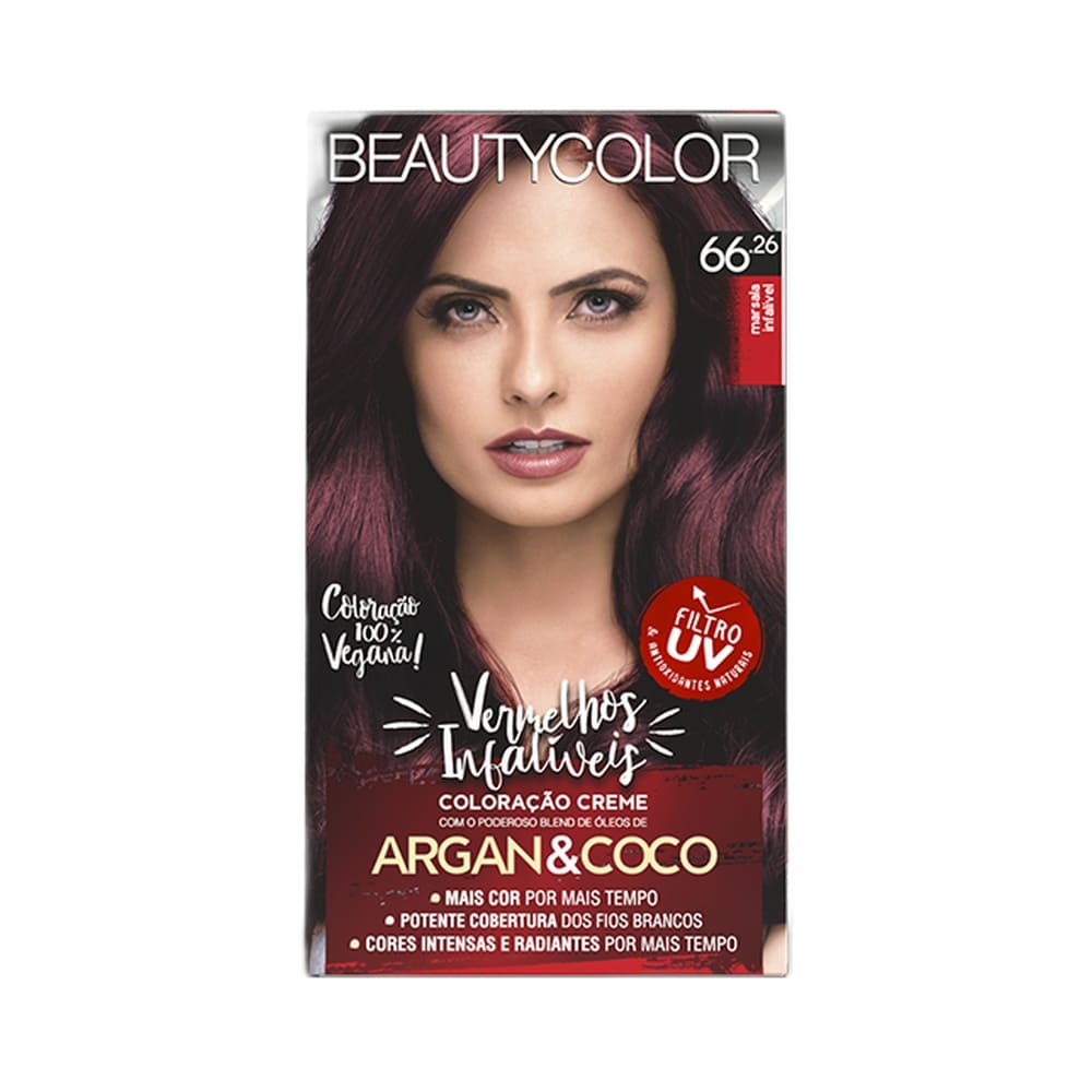 Coloração Beauty Color Vermelhos Infalíveis 66.26 Marsala Infalível