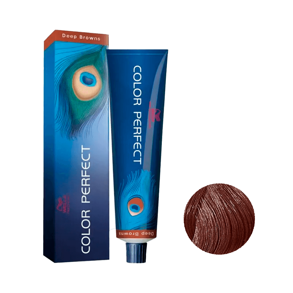 Coloração Color Perfect Deep Browns 6/77 Louro Escuro Marrom Intenso 60g