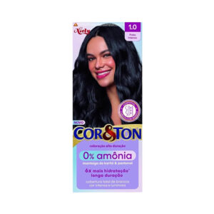 Coloração Cor & Ton sem Amônia 1.0 Preto Intenso