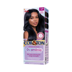 Coloração Cor & Ton sem Amônia 1.7 Preto Azulado Especial