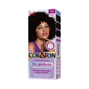 Coloração Cor & Ton sem Amônia 3.0 Castanho Escuro