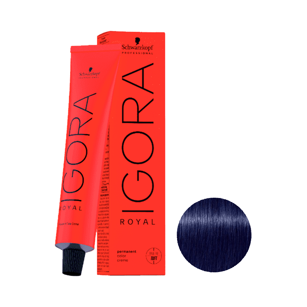 Coloração Igora Royal 0.22 Tom Mistura Azul 60g