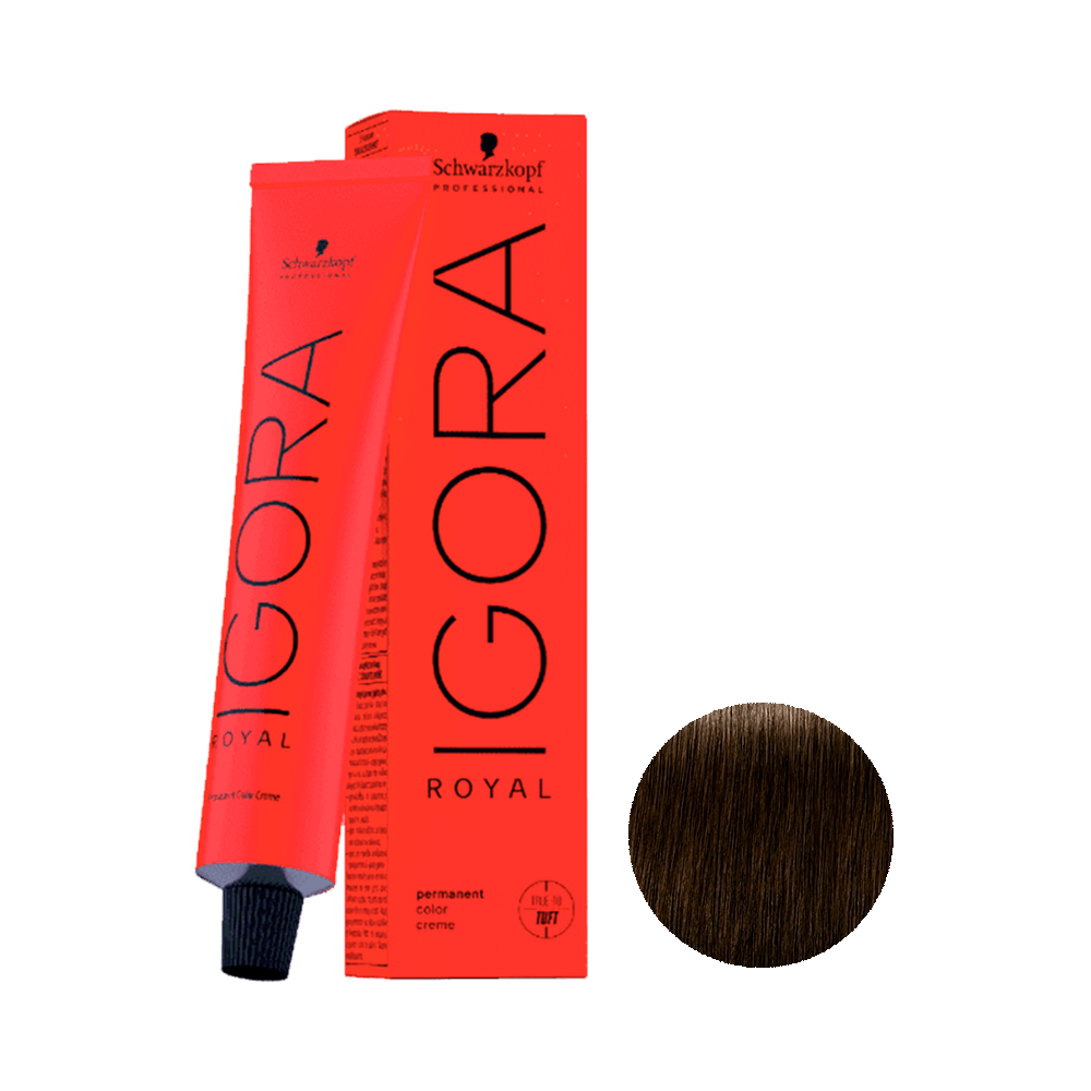 Coloração Igora Royal 5.0 Castanho Claro Natural 60g