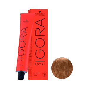 Coloração Igora Royal 7.65 Louro Médio Marrom Dourado 60g
