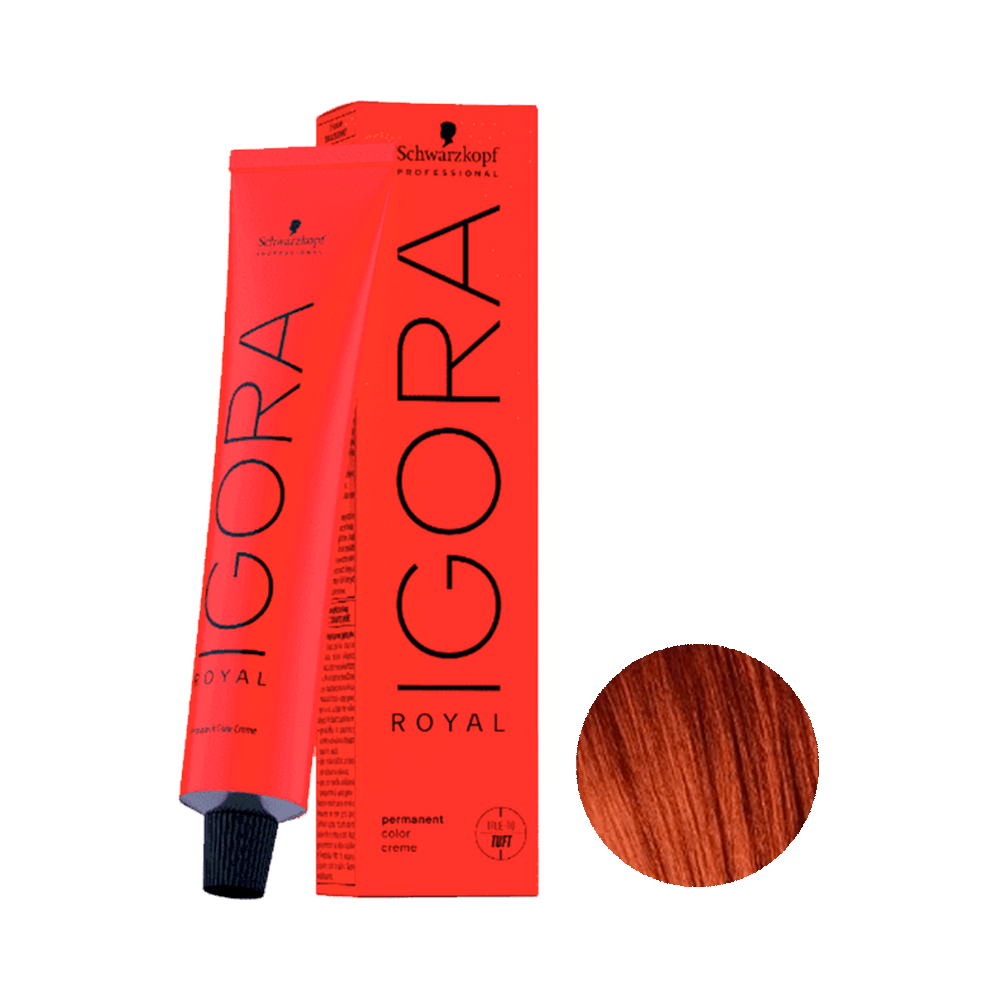 Coloração Igora Royal 7.77 Louro Médio Cobre Extra 60g
