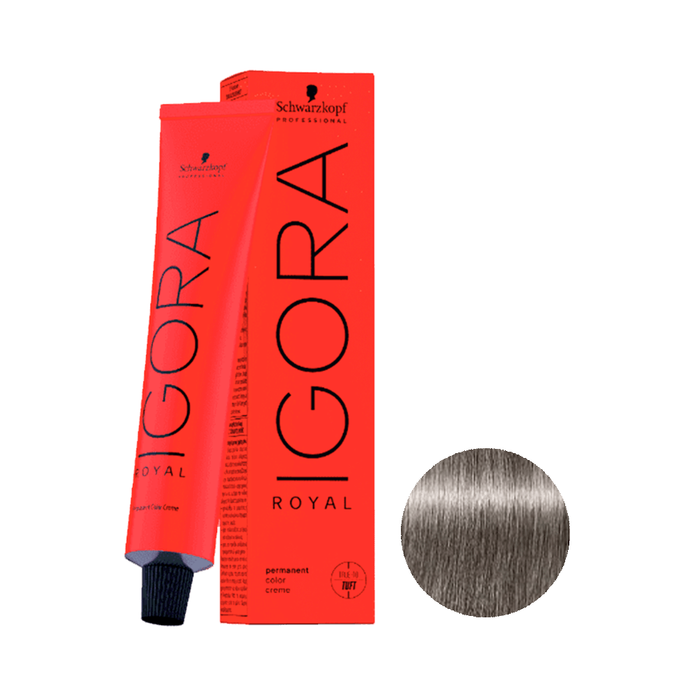 Coloração Igora Royal 8.11 Louro Claro Cinza Extra 60g