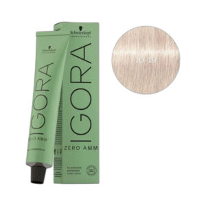 Coloração Igora Zero Amm 10.19 Louro Ultra Cendré Violeta