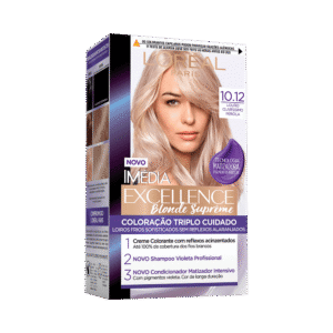 Coloração Imédia Excellence Blonde Supreme 10.12 Louro Claríssimo Pérola