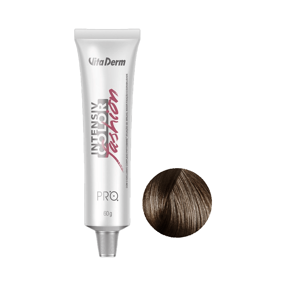 Coloração Intensiv Color Vita Derm 7.1 Louro Médio Acinzentado