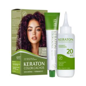 Coloração Keraton Color Cachos 6.26 Marsala