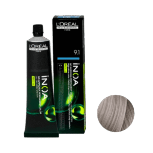 Coloração L'Oréal Professionnel Inoa 9.1 Louro Muito Claro Acizentado 60g
