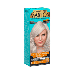 Coloração Maxton Kit 12.111 Loura Platina Cinza Super Intenso