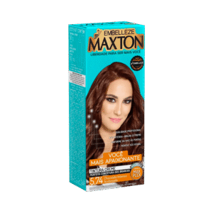 Coloração Maxton Kit 5.74 Chocolate Intenso Acobreado