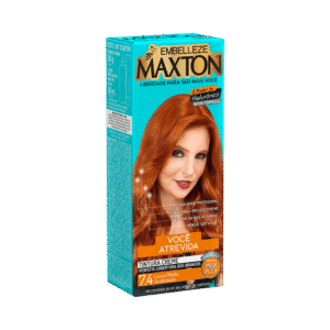 Coloração Maxton Kit 7.4 Louro Médio Acobreado