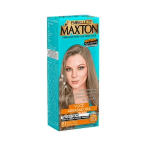 Coloração Maxton Kit 8.1 Louro Claro Acinzentado