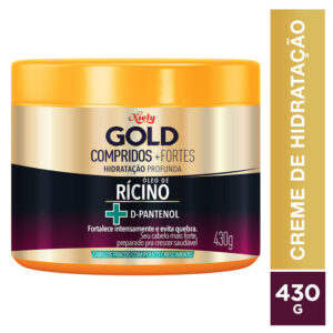 Máscara Niely Gold Hidratação Profunda Compridos + Fortes 430g