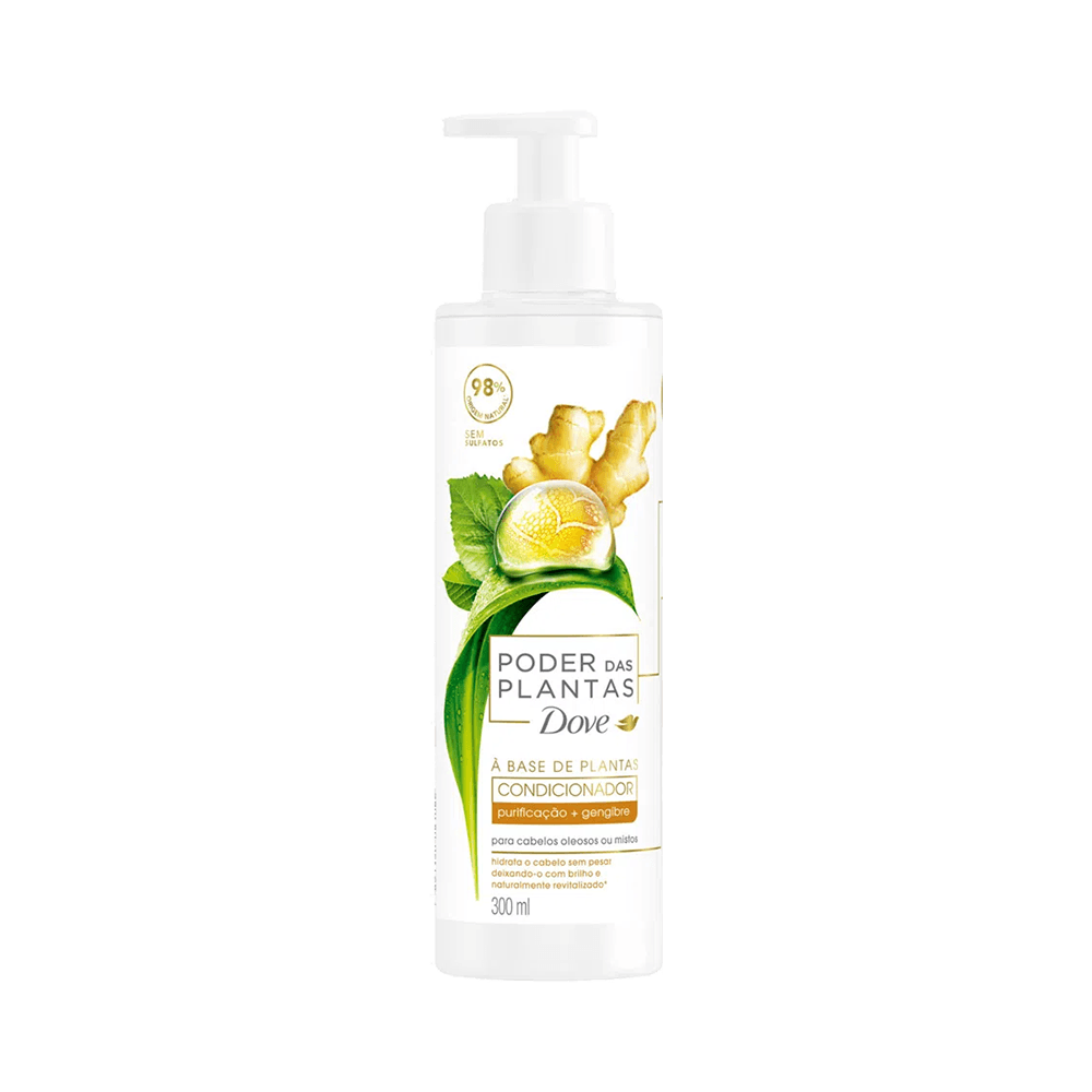 Condicionador Dove Poder das Plantas Purificação + Gengibre 300ml