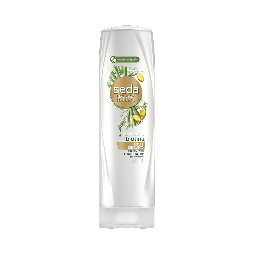 Condicionador Seda Recarga Natural Bambu e Biotina 325ml