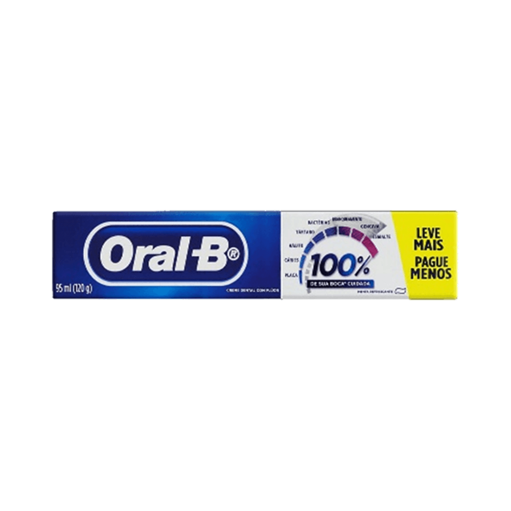 Creme Dental Oral-B Tradicional Menta Refrescante 120g