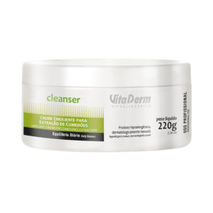 Creme Emoliente Vita Derm para Extração de Comedões Cleanser 220g