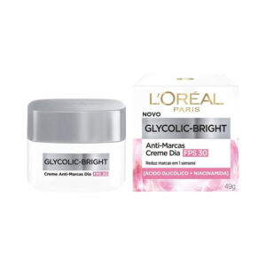 Creme Facial L'Oréal Glycolic Bright Dia FPS 30 49g