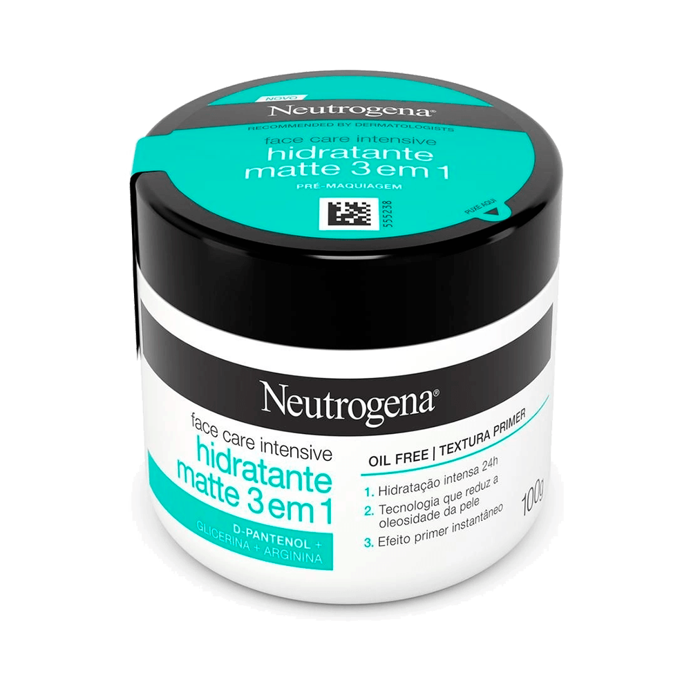 Creme Facial Neutrogena Hidratante Matte 3 em 1 100g