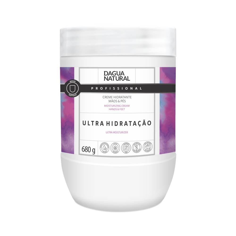 Creme Hidratante Mãos e Pés D'agua Natural Semente de Uva 680g