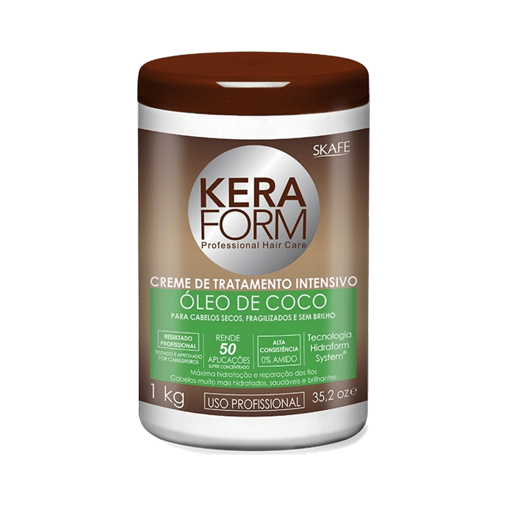 Creme Para Pentear Óleo de Coco Keraform 1000g