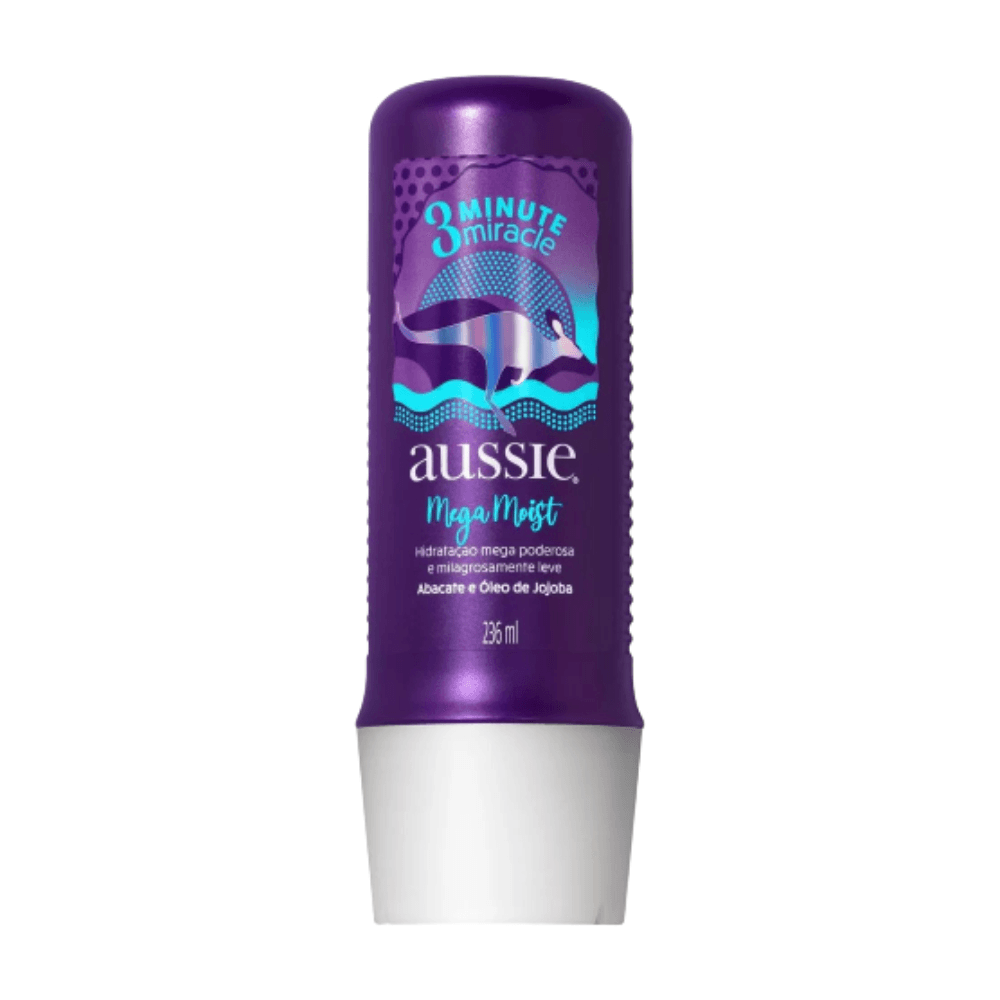 Creme de Tratamento Aussie Mega Moist 3 Minute Miracle 236ml