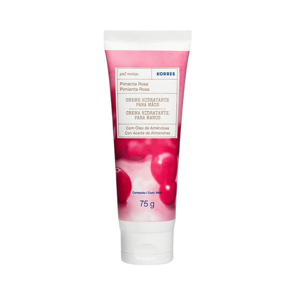 Creme para Mãos Korres Pimenta Rosa Hidratante 75g