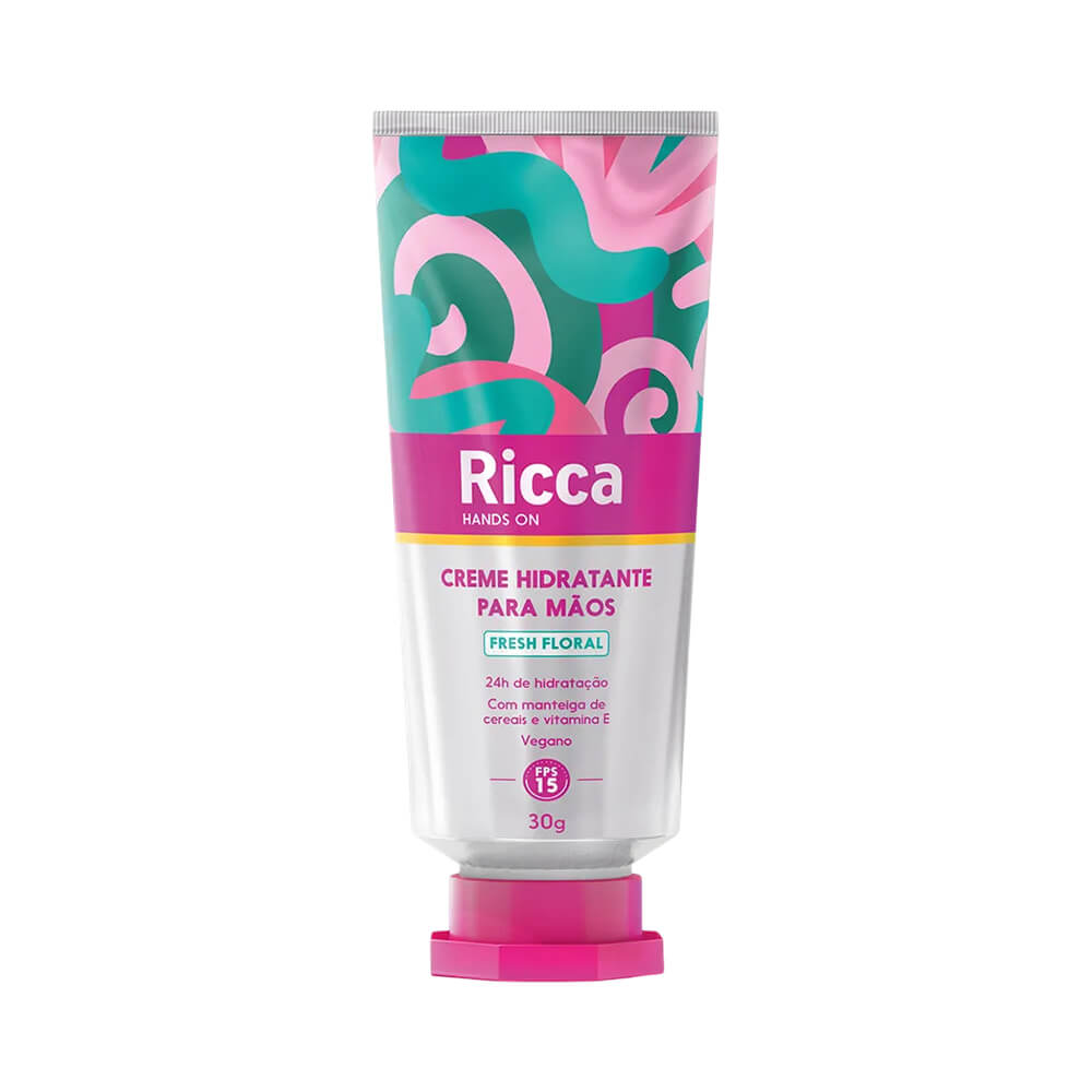 Creme para Mãos Ricca FPS15 Fresh Floral 30g