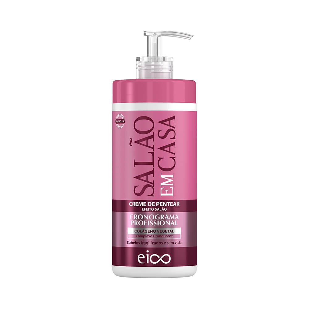 Creme para Pentear Eico Salão em Casa Cronograma Profissional 600ml