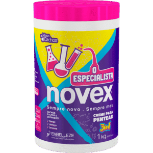 Creme para Pentear Novex O Especialista Cachos Soltos e Definidos 3 em 1 1000g