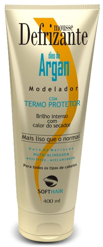 Defrizante Mousse Soft Hair Óleo de Argan