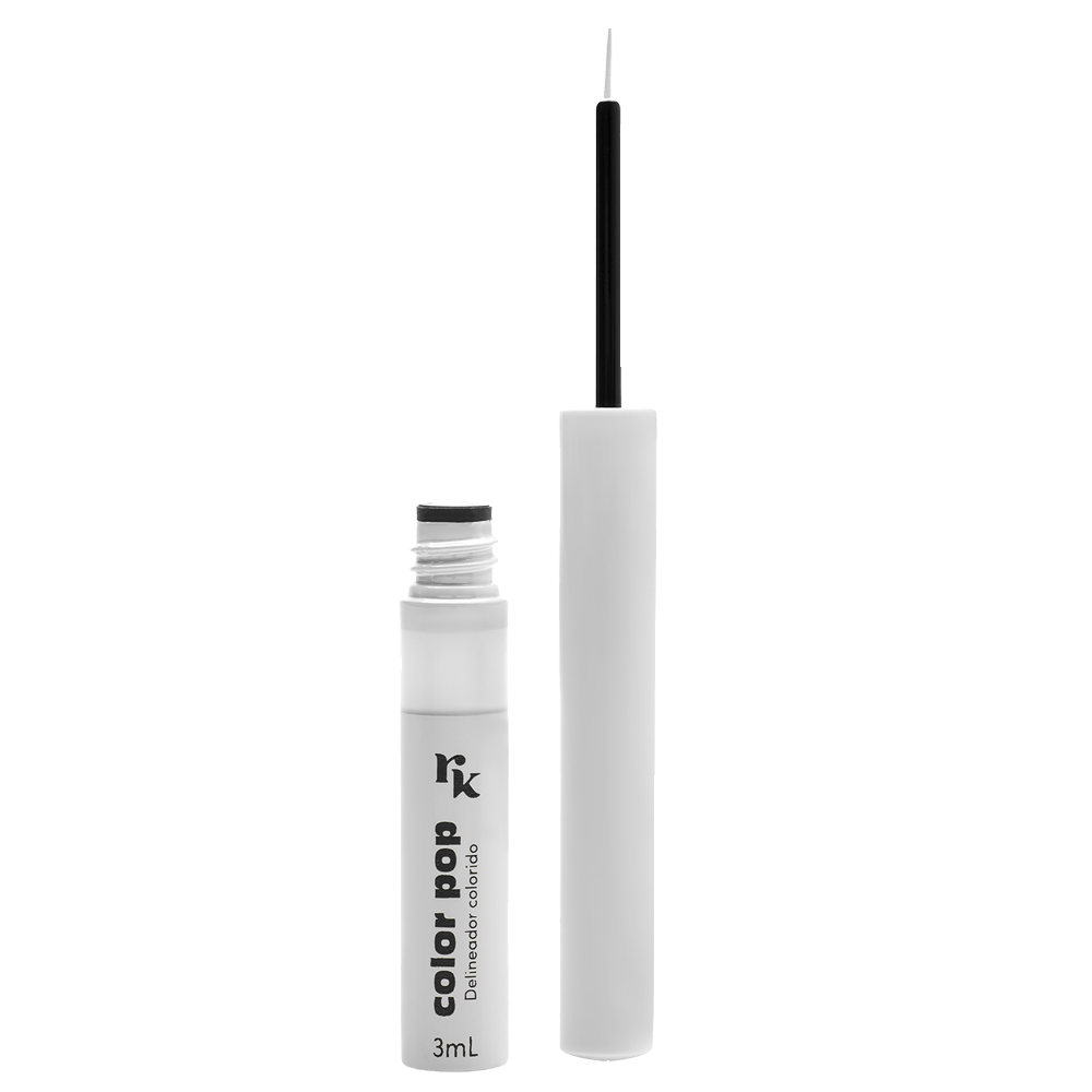 Delineador Colorido Kiss New York Color Pop Branco