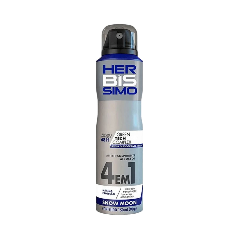 Desodorante Aerosol Herbíssimo 4 em 1 Snow Moon 150ml