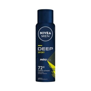 Desodorante Antitranspirante Nivea Men Aerossol Deep Sport MaxxTech Carvão Ativado 150ml