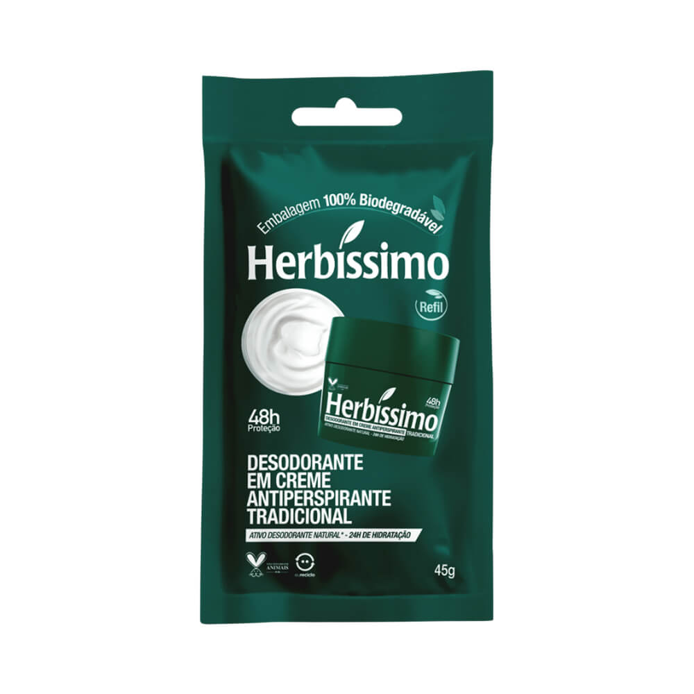 Desodorante Ceme Herbíssimo Refil Tradicional 45g