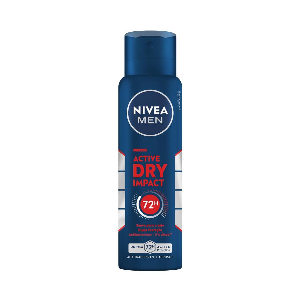 Desodorante NIVEA Men Antitranspirante Aerosol Dry Impact 150ml