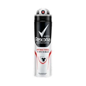 Desodorante Antitranspirante Aerosol Masculino Rexona Antibacterial + Invisible 72 horas 150ml